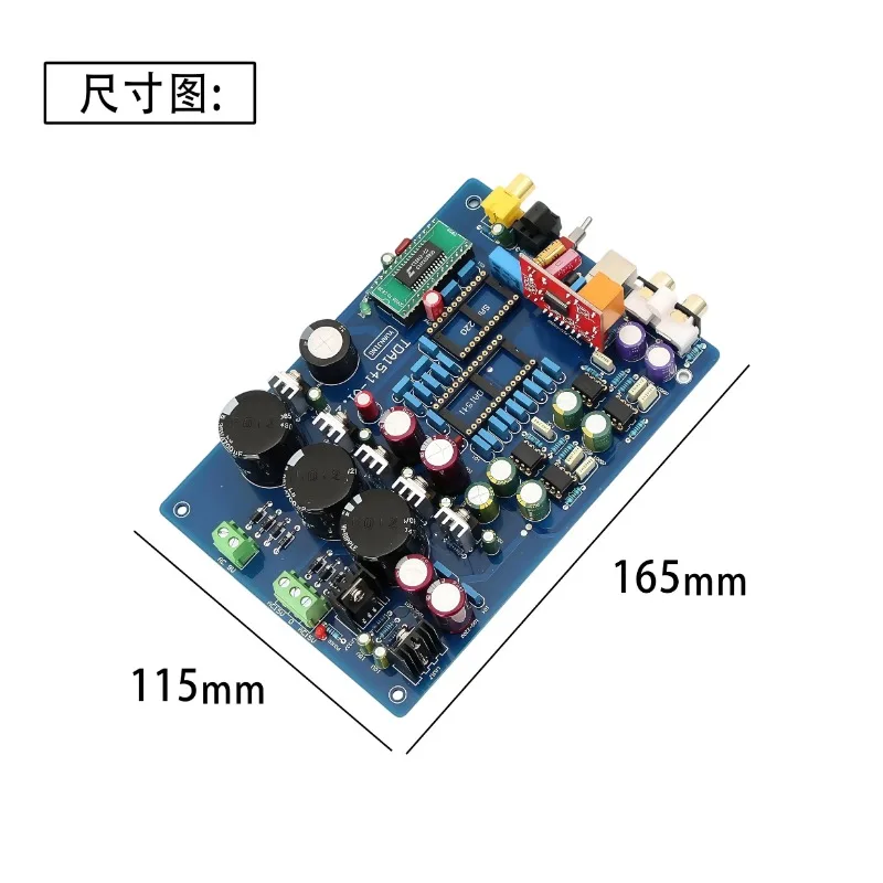 TDA1541 fiber optic, coaxial USB audio DAC decoding board Without TDA1541 SAA7220