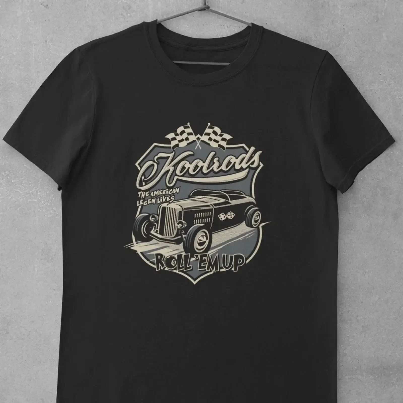 T Shirt Muscle Oldtimer Fan Oldschool American Men's Birthday Dad Son 4 vintage Washed Stylish graphic Versatile streetwear