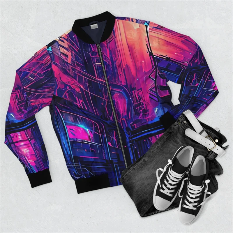 Men's Street Hoodie Sweatshirt Casual Style Long Sleeve Harajuku Bomber Jackets 2024 Autumn New Designer Sweatshirt Jacket Coat