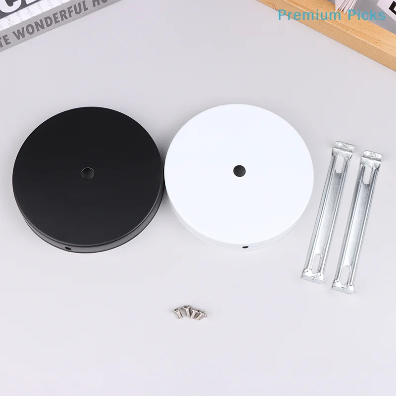 portableHanging Chandelier Lamp Plate Metal Ceiling Fixed Chassis Wall Base Accessories 12cm DIY Retro Pendant Light Tools