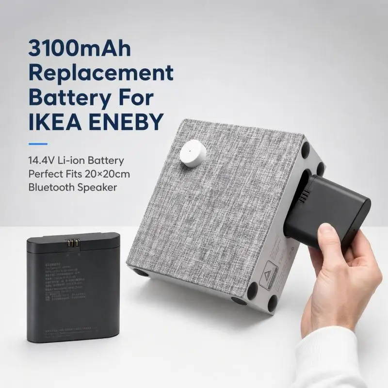 ICBL14.4-36-A1 14.4V 3100mAh Li-ion Replacement Battery Pack Compatible With IKEA ENEBY 20x20cm Bluetooth Speaker