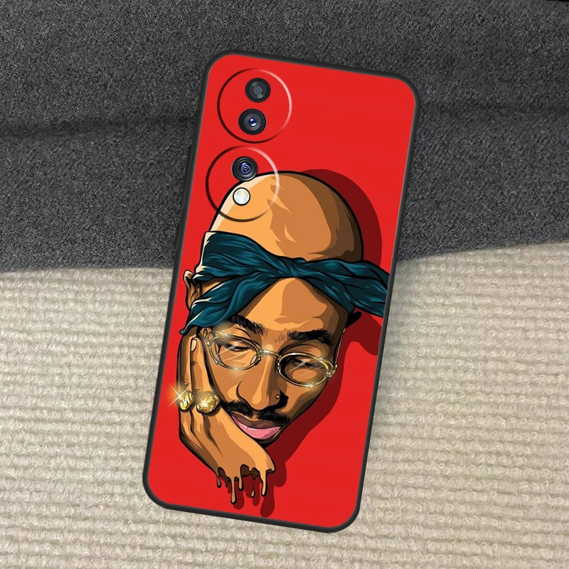 2pac Tupac Shakur Rap Rapper Case For Honor X6 X7 X8 X9 X8a X9a X7a X6a 90 70 50 Lite Honor Magic 5 Lite Pro 8X 9X Cover