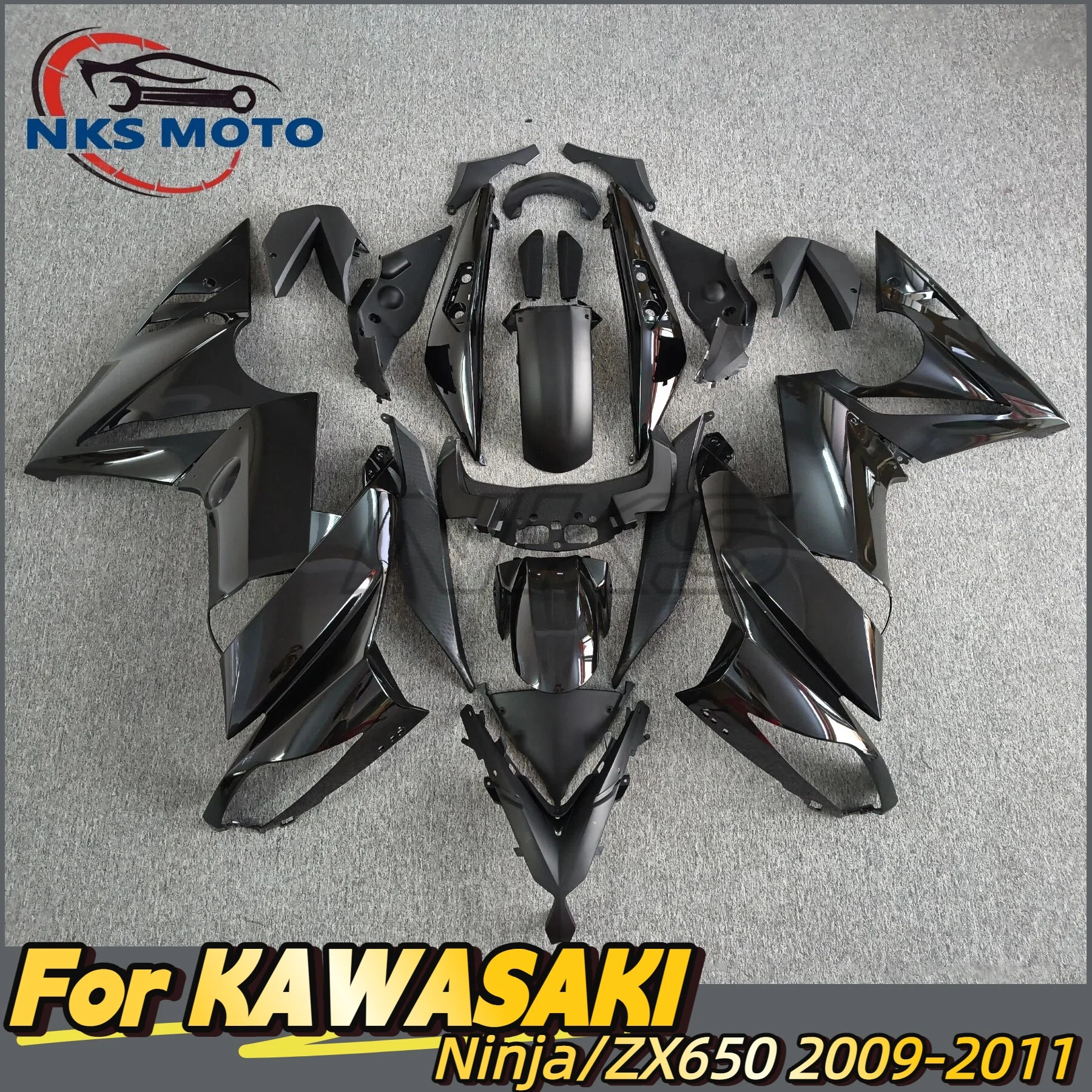 

Motorcycle Fairing Fits The For KAWASAKI ZX650 ER6F 2009 2010 2011 Years Ninja 650 Body Fairing Black Red Motorcycle Shell