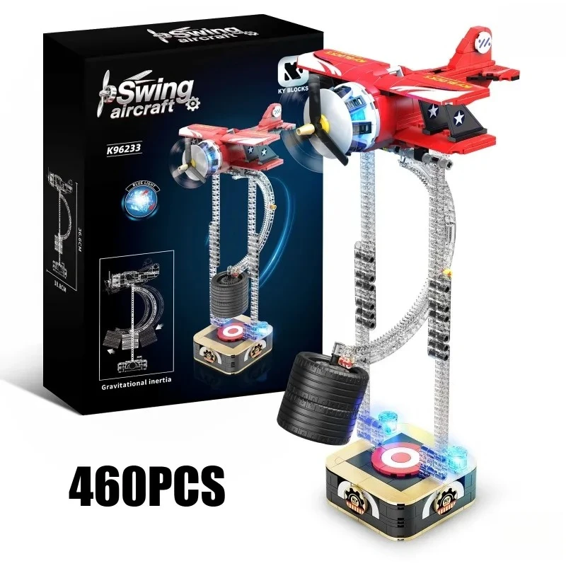 

460PCS Decompression Gravity Swing Aircraft Building Blocks Relieve Stress Construction Bricks Toy Gift For Children Adult