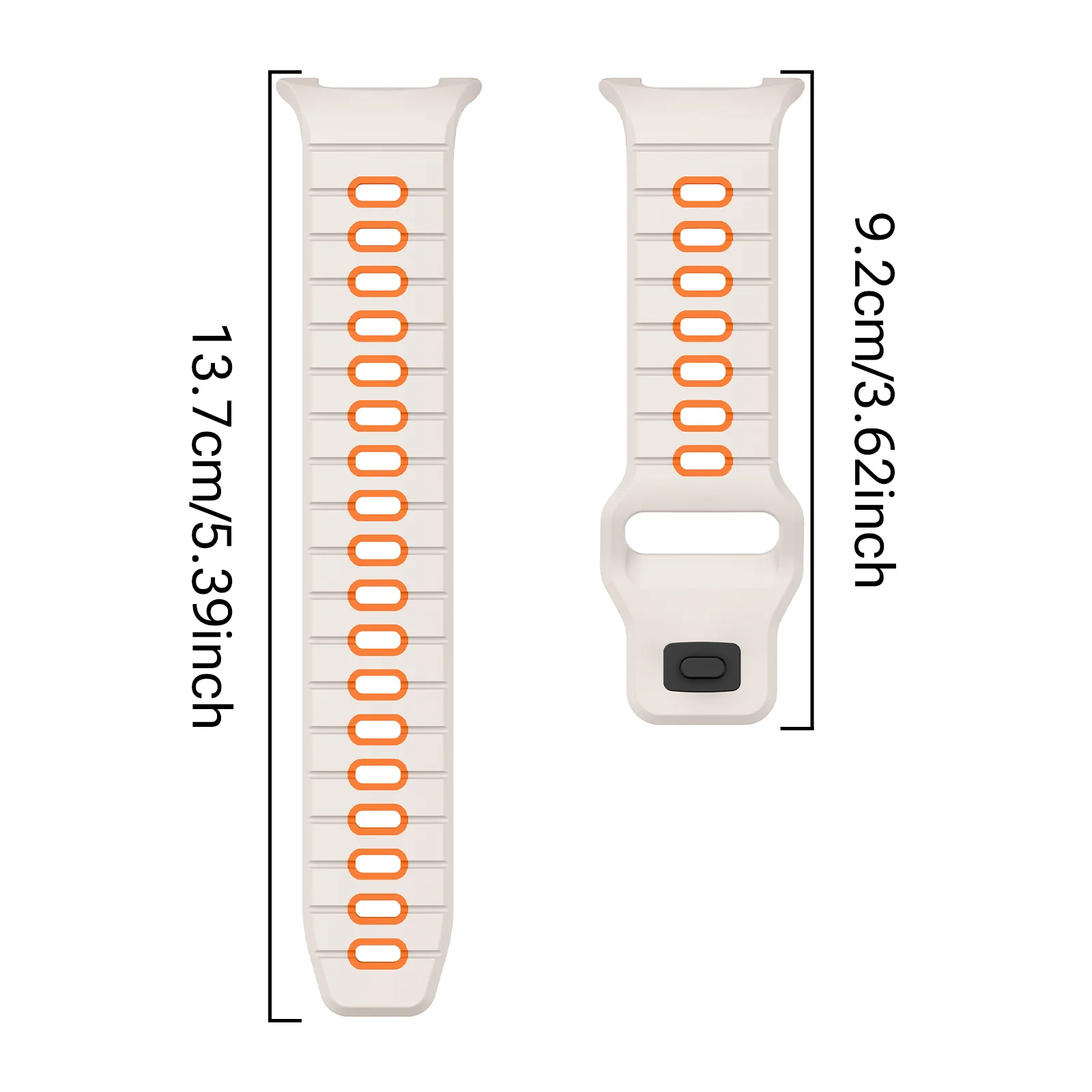 Sport Silicone Strap For Samsung Galaxy Watch 8/8 Classic/9  44mm 40mm 46mm Two Tone Horizontal Stripe For Galaxy Watch 8/9