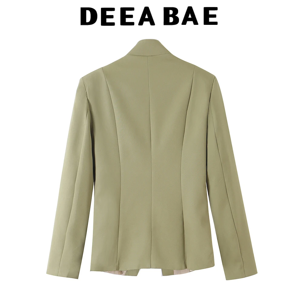 DEEABAE New women's autumn irregular patchwork single row concealed buckle casual temperament suit jacket