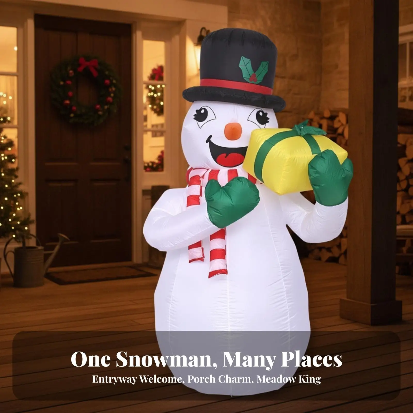 Inflatable Snowman Christmas Decorations 2025 Outdoor Yard Giant Holiday Inflatable for Home Garden Winter Party Supplies