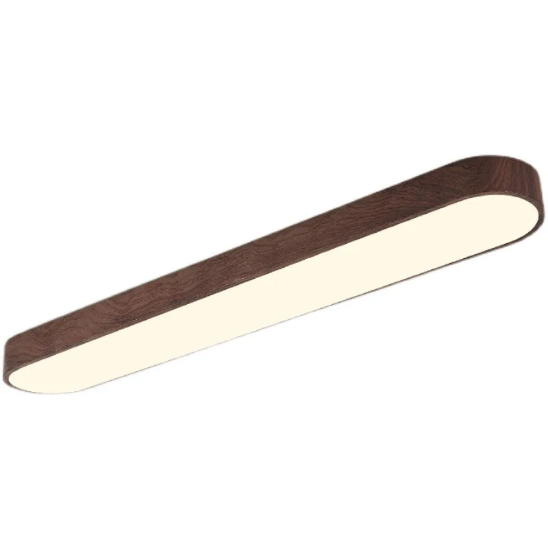 

Full spectrum aisle corridor creative new Chinese restaurant light minimalist long wood grain porch balcony ceiling light