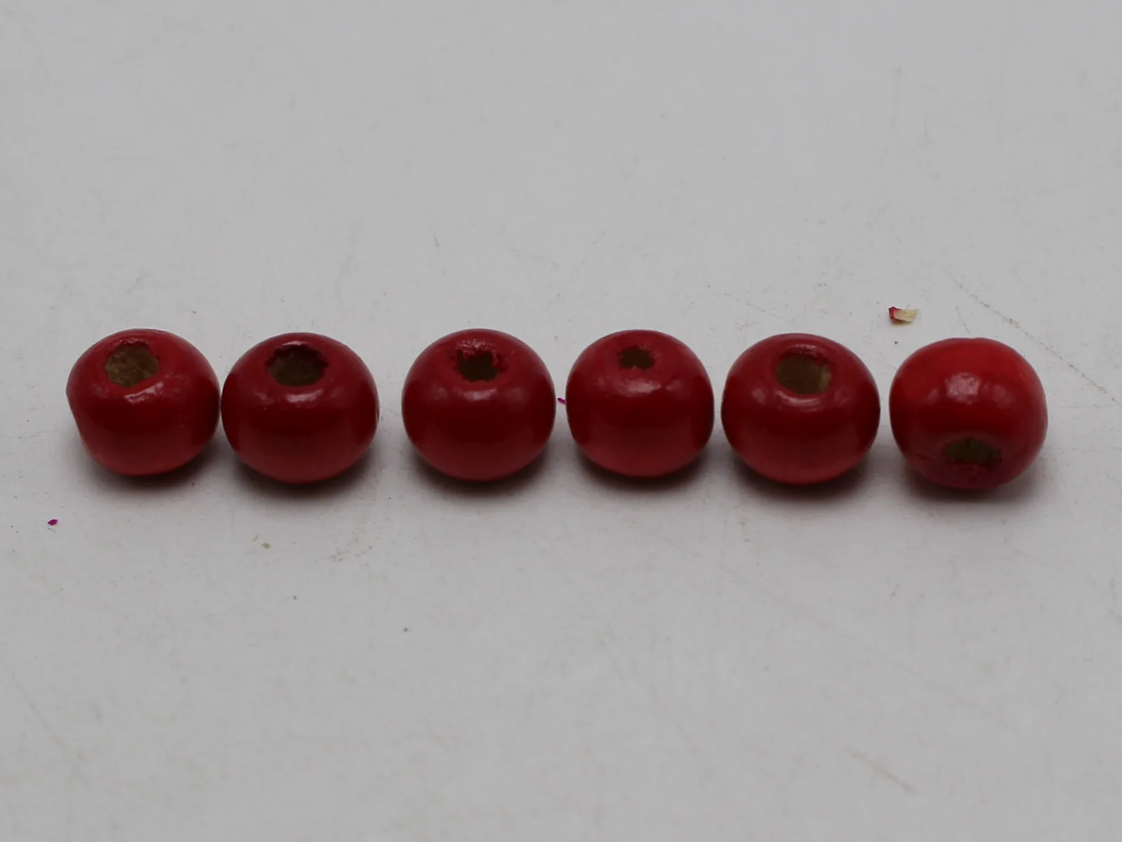 500 Red 8mm Round Wood Beads~ Wooden Spacer Beads Jewelry Making