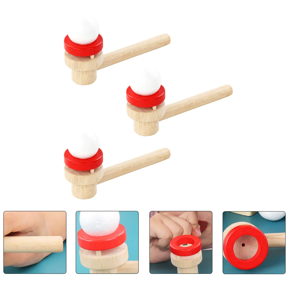 

3 Pcs Blower Floating Blowing Game Toy Playthings Balls Balanced Toys Educational Puzzle Parent-child