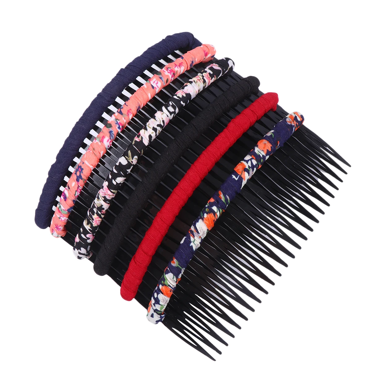 

6Pcs Functional Hair Comb Set Lightweight Durable Plastic Hairdressing Comb for Women Girls Salon Quality All Hair Types