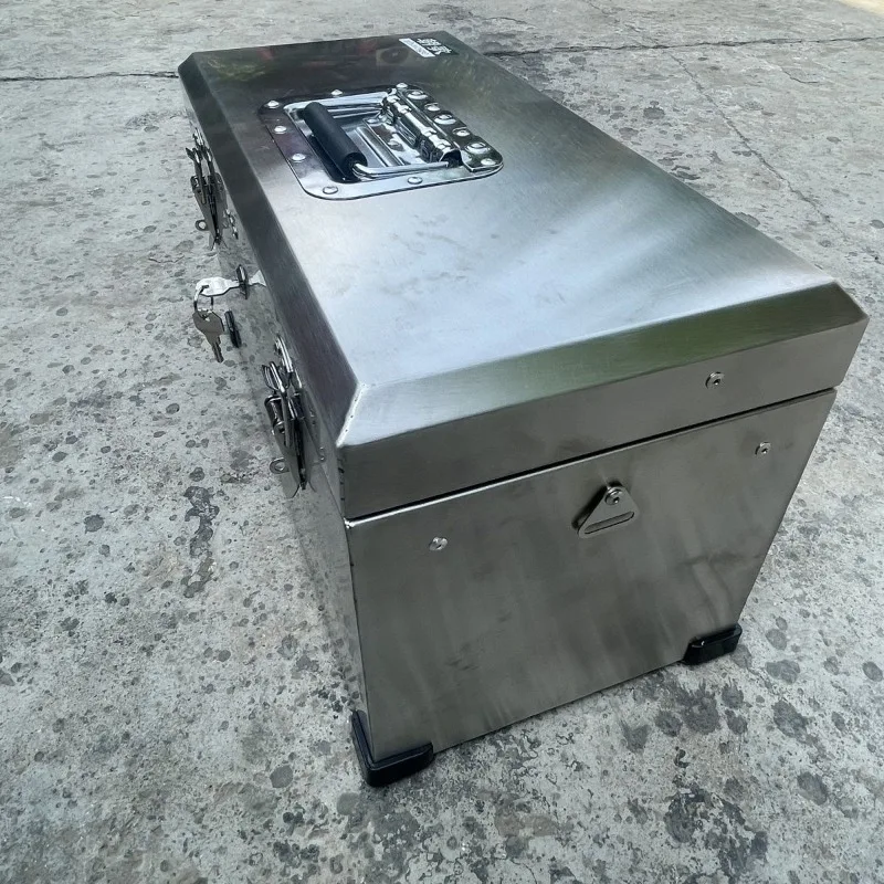 2-layers Foldable Tool Box Large Capacity Tools Case Stainless Steel Waterproof Storage Toolbox Electrician Tools Organizer