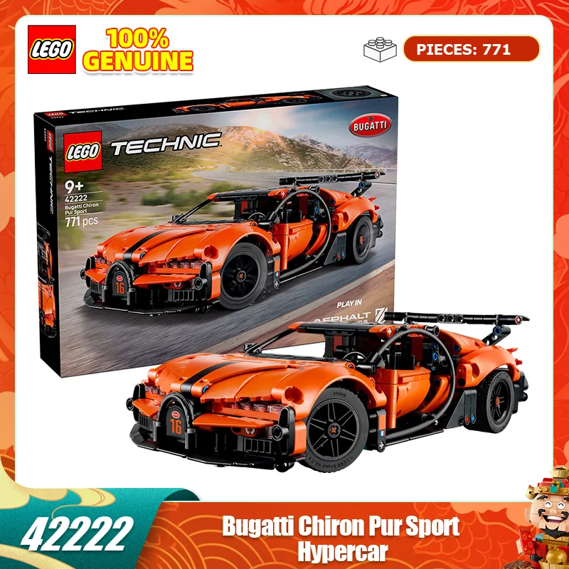 

Конструктор LEGO 42222 Bugatti Chiron Pur Sport — суперкар, детский подарок