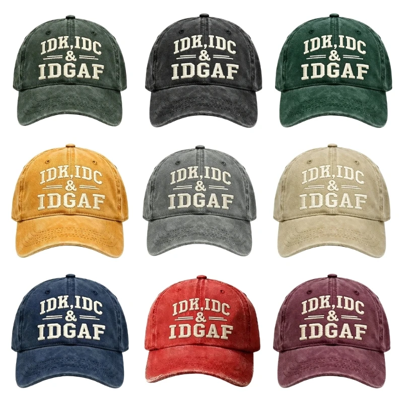 Soft Cotton Unisex Baseball Cap Beach Hat Feature Embroidered Letters And Sun Shade Function 9 Color Choices