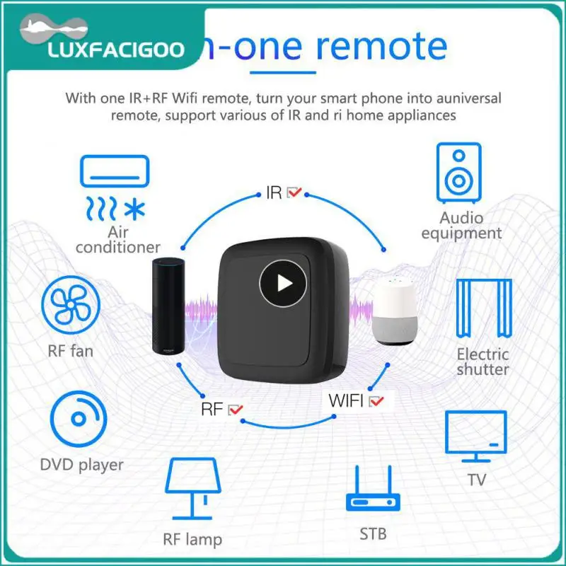 Télécommande universelle Tuya WiFi RF IR, contrôle de la maison intelligente pour TV DVD AUD, climatiseur nous-mêmes avec Alexa Home