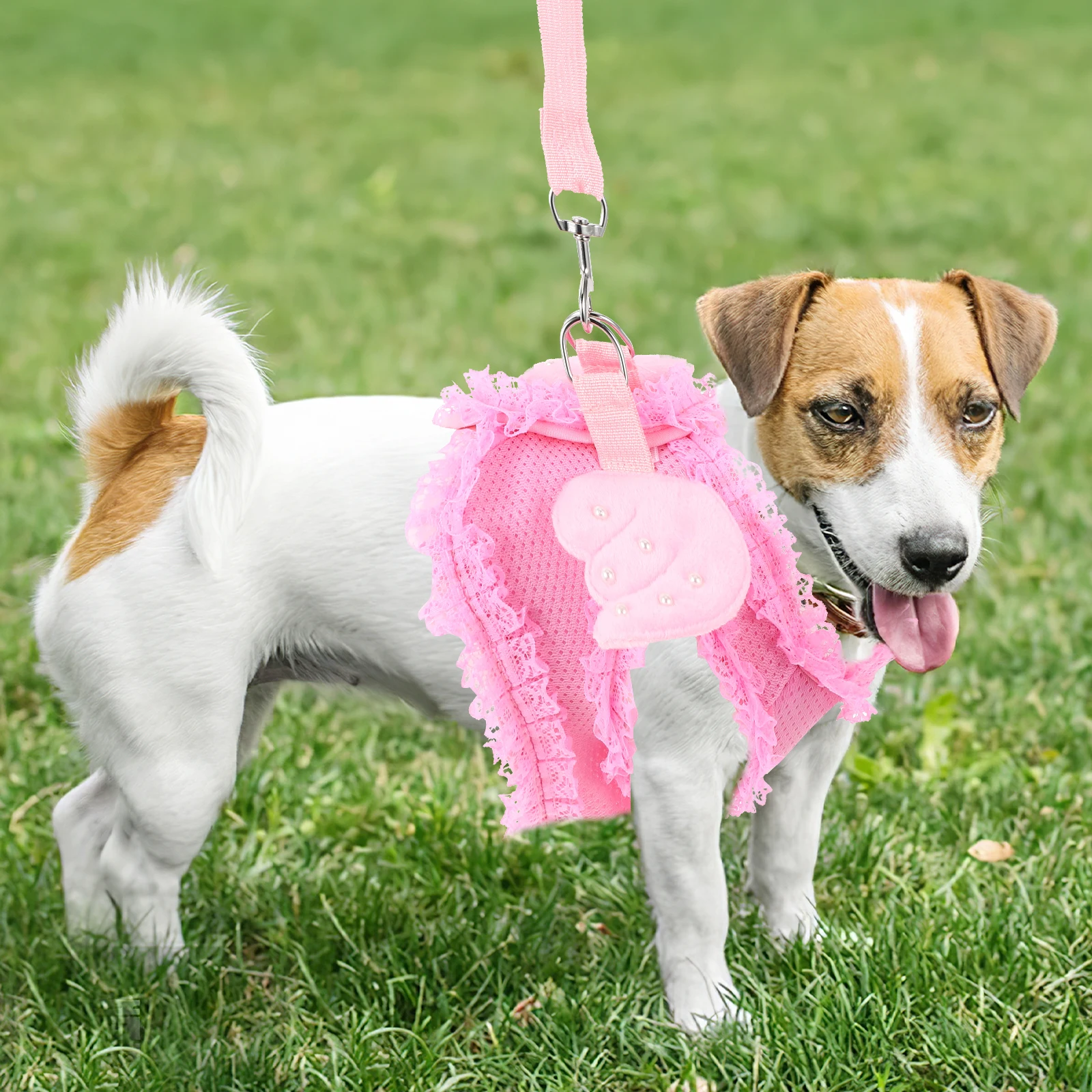 

Pet Harness Chest Strap for Small Dogs Cat Vest Harness Cats Pink Fashion Leash Vest Breathable Comfortable
