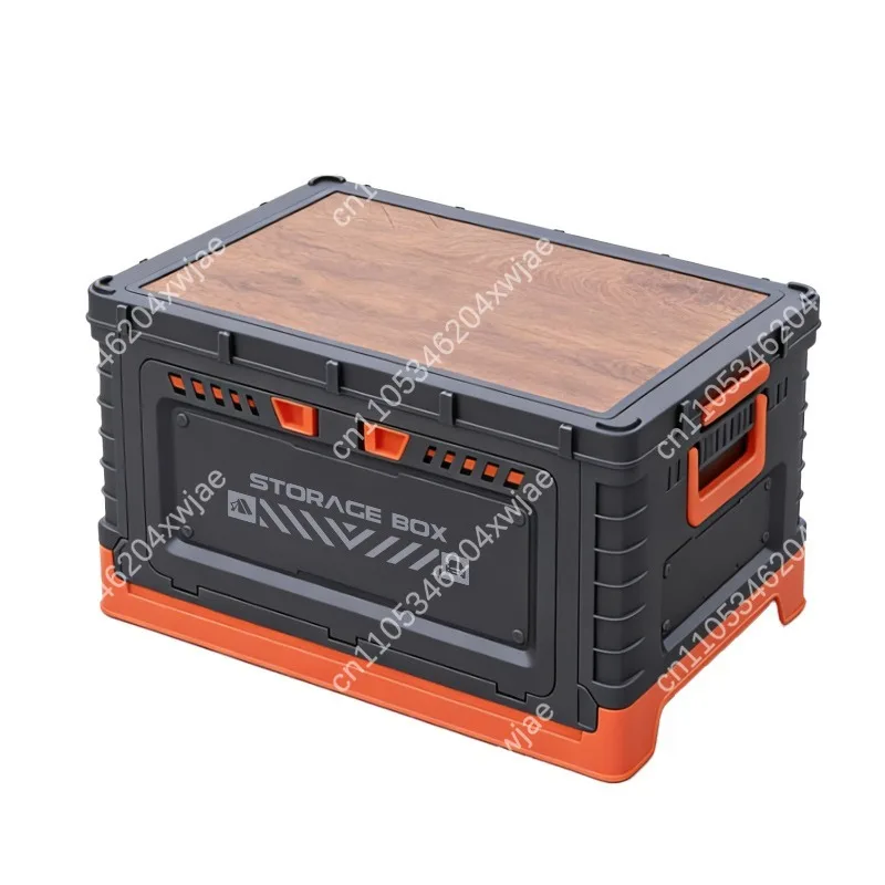 Car Trunk Organizer Storage Box With Dividers Collapsible Foldable Container For Outdoor Travel Camping Gear