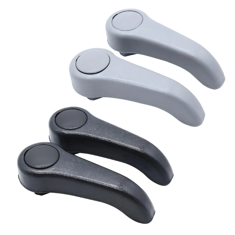 Interior Vehicle Handle Replacement Parts, Pair of Curved Plastic Levers with Rounded Ends for Repair Tasks H8WE