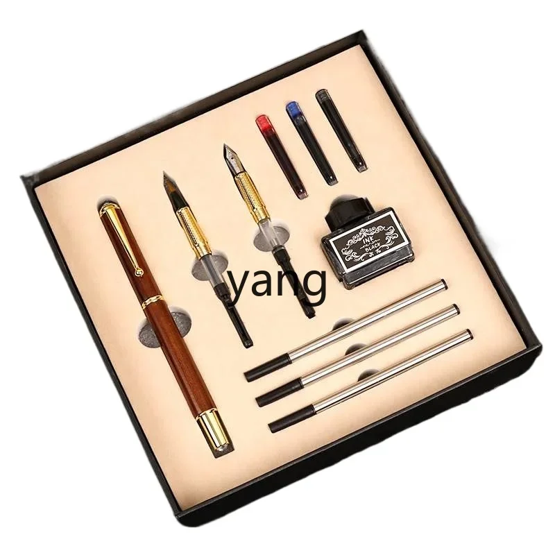 LTT Multifunctional Wolf Pen Soft Head Pen Solid Wood Ballpoint Pen