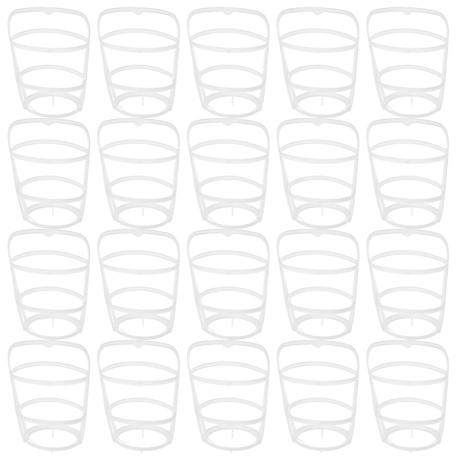 20PCS Infusion Bottle Hanging Nets Thick Plastic Saline Bottle Cages Reusable Hospital Clinic Infusion Holder for Infusion Stand