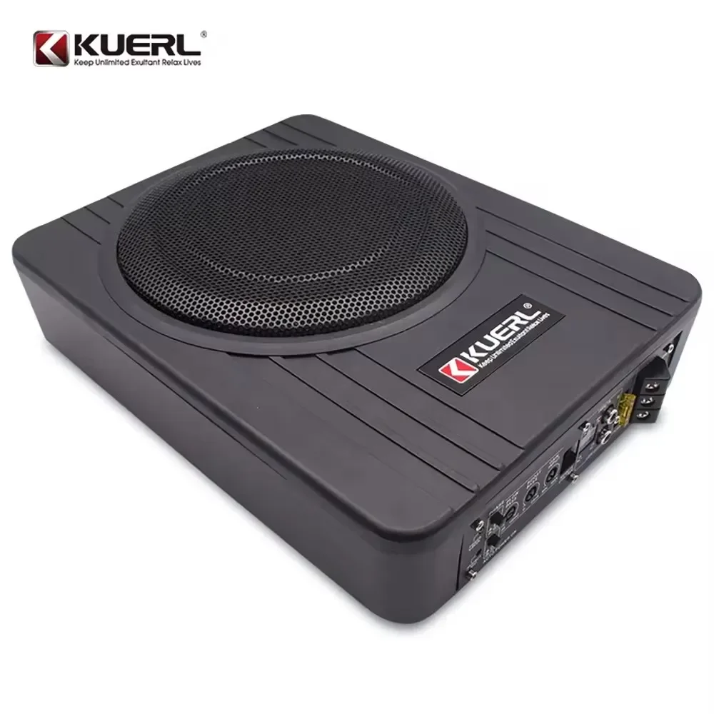 10 Inch 600W Power Modification Car Subwoofer Active Aluminum Speaker 12V Professional Ultra-thin Pure Bass Audio Put Under Seat