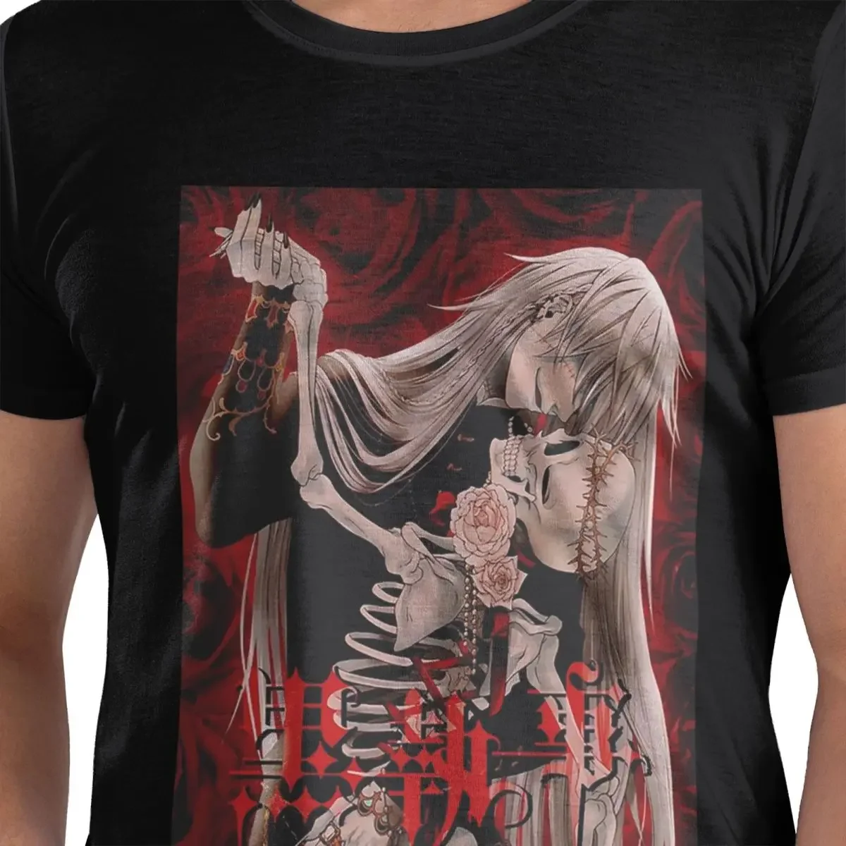100% Cotton Undertaker Black Butler T-Shirt Men's Funny Oversized T Shirt Men O-Neck Summer Shirts Tops S-6XL - view 4