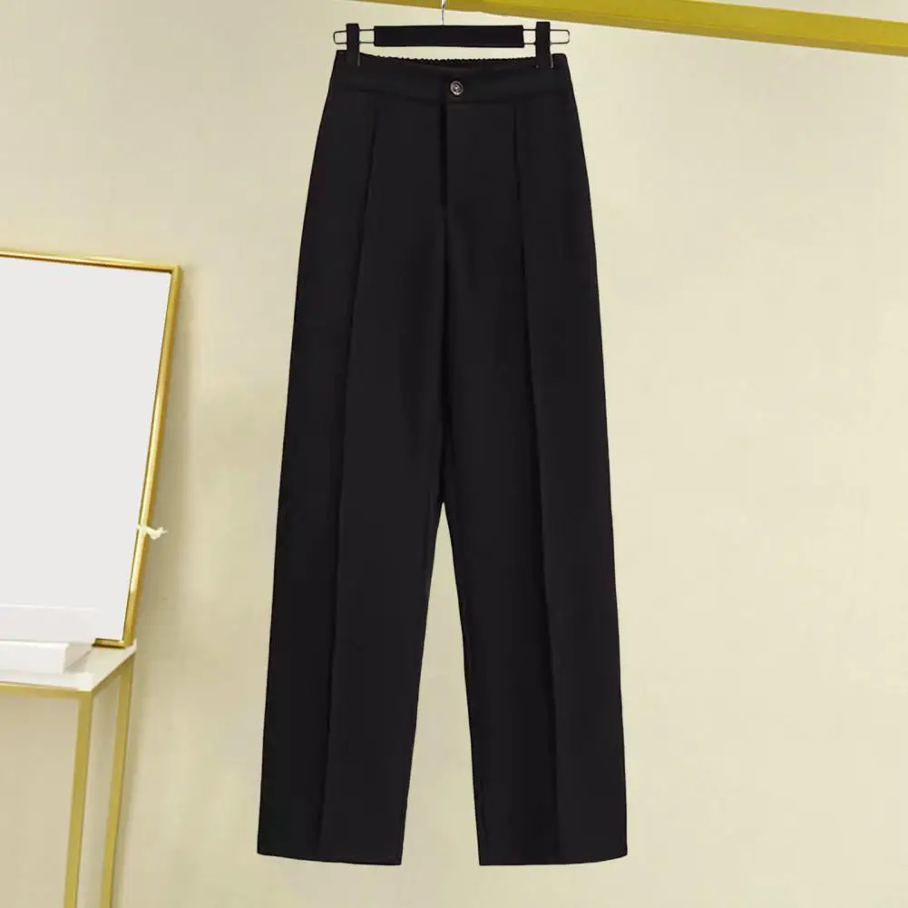 FJBlack-Pantalon taille haute pour femme, tenue de bureau, habillé, vêtement de travail, à la mode, 2024