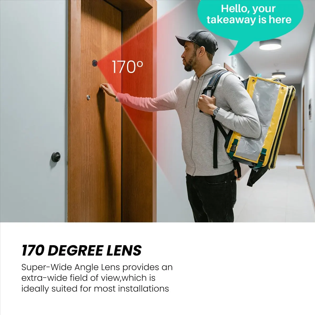 SWXF DSC Technology 1/3inch 1.8mm 170 Degree Wide Angle Black CCTV Lens for CCD Security Box Camera