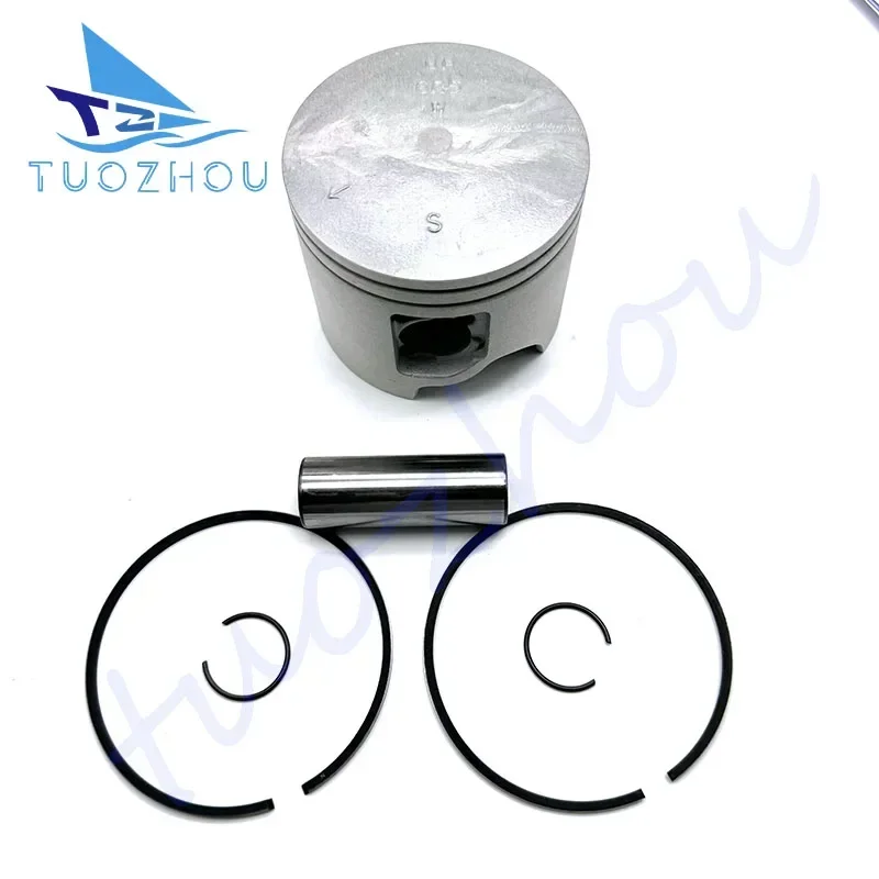 

For Yamaha Boat Motor 2T 115HP-225HP Diameter：90MM Piston Set (Std) 6R5-11642-11 6R5-11631-11 fit 6R5 CONNECTING ROD