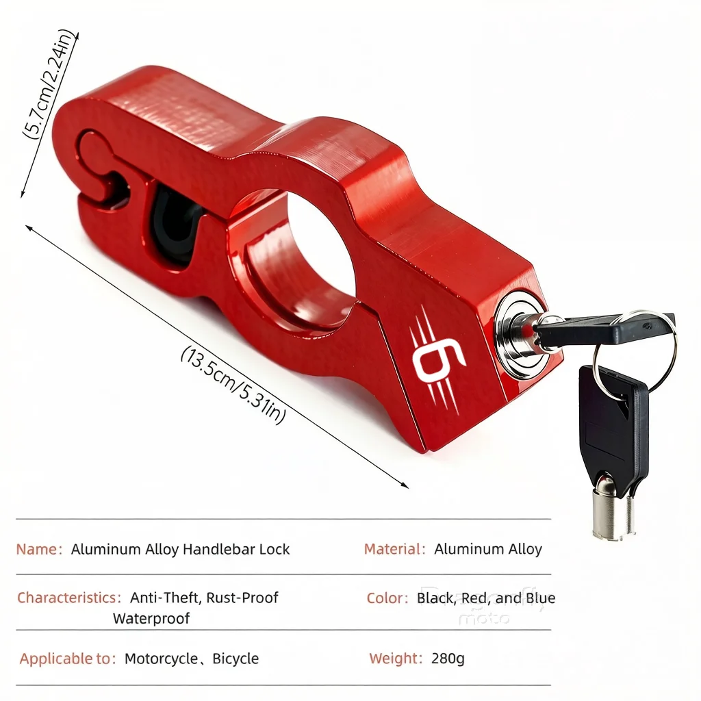 For K 1600 Gt Gtl Exclusive K160 Motorcycle & Bicycle Handlebar Lock Heavy Duty Steel Anti-Theft Lock for Outdoor
