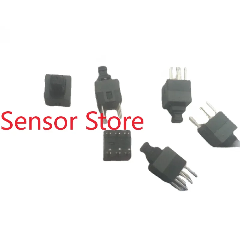 10PCS DJ 5.8*5.8 Self-locking Switch, Button  Straight Insertion, Double Row, 6-pin, High-quality Black