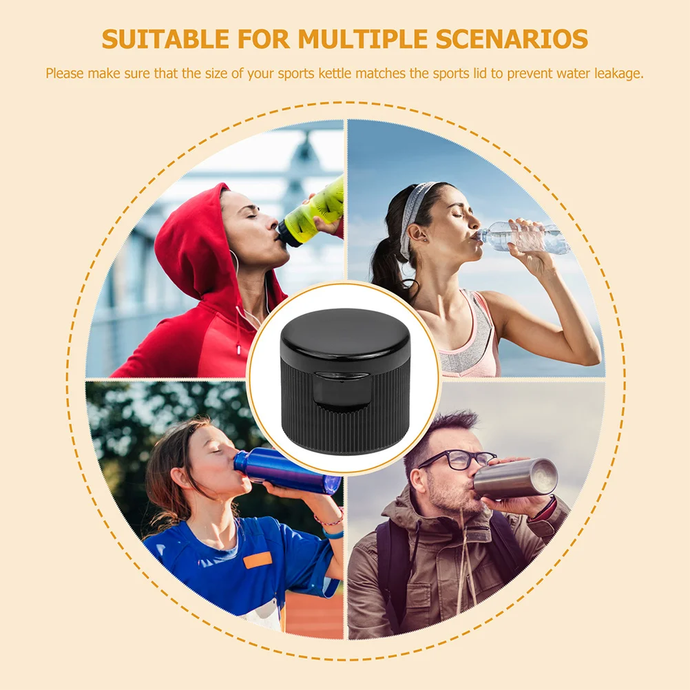 

40Pcs Sports Water Bottle Caps Replacement Lids Sturdy Plastic Sealing Leakproof Water Bottle Caps Replacement Lid