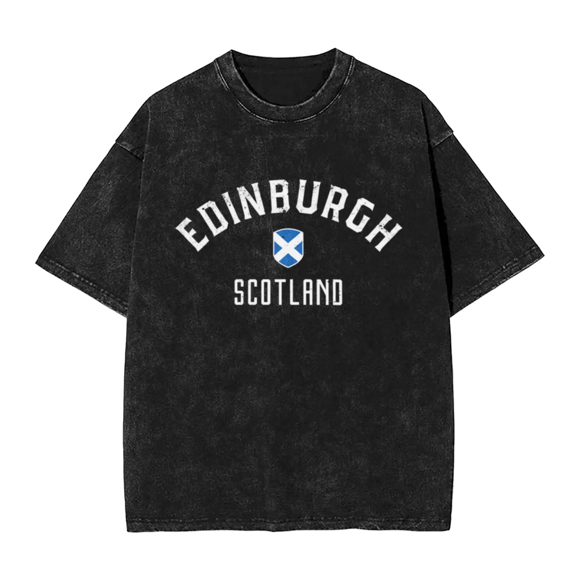 Edinburgh Scotland Unique Comfort A Vintage Oversized Cotton Unisex T-Shirts
