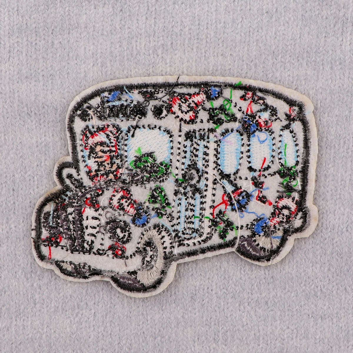 Funny School Bus Embroidery Patch Cartoon Iron On Patches For Clothing Thermoadhesive Patches On Clothes DIY Sew Badges - Image 4