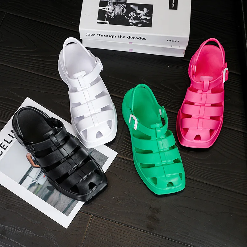 

Новые женские сандалии на тонком каблуке: модные, универсальные, пляжные, нескользящие, для улицы, комфортные, трендовые