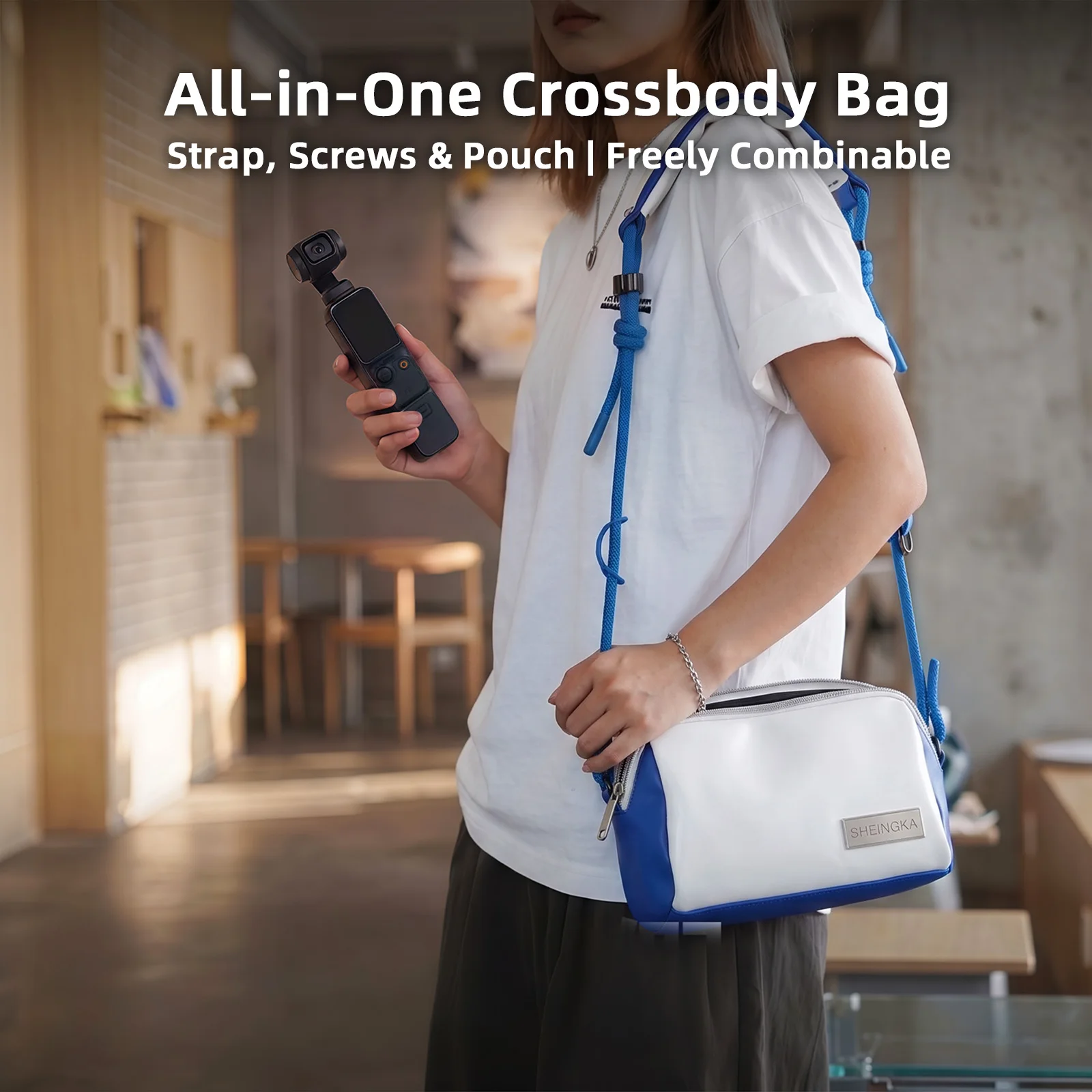 Carrying Case for DJI Osmo Pocket 4/3 Portable Multilayer Protective Bag Storage Case for DJI Pocket 4/3 Accessories