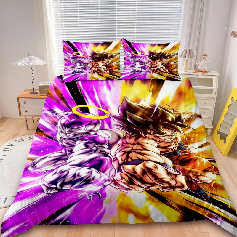 

Teens Dragon Ball Duvet Cover Set Cartoon Bedding Set Comforter Cover Queen King Gifts Bedroom Decor