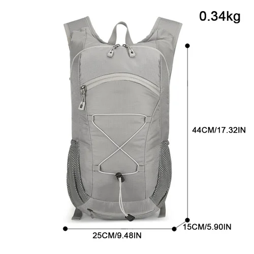 Imagen 2 del producto Mochila de ciclismo ligera unisex de gran capacidad, mochila para deportes al aire libre simple y duradera, puede poner la bolsa de agua
