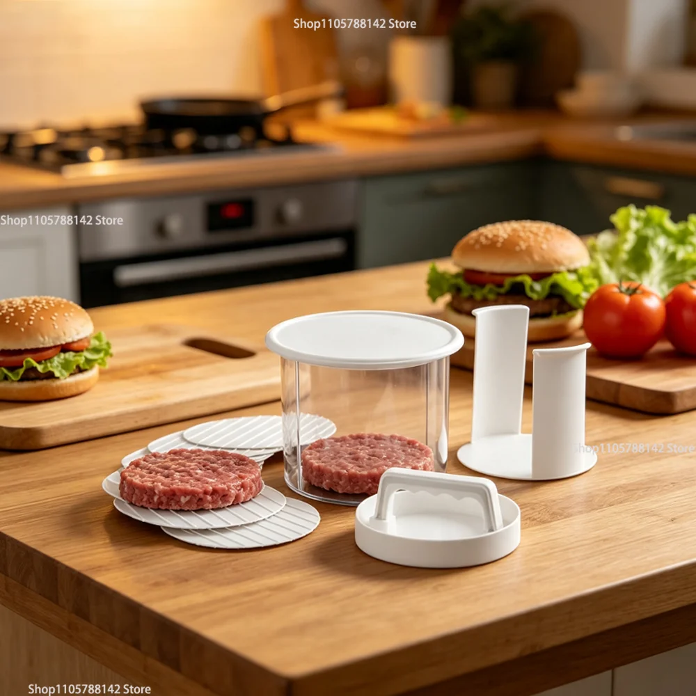Burger Patty Maker tool,Storage Containers for making hamburger patties Hamburger for BBQ - Burger Shaper for Meat