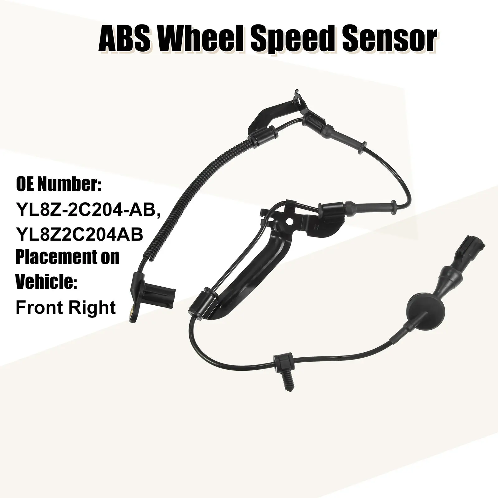 YL8Z2C204AB YL8Z-2C204-AB ABS Wheel Speed Sensor Front Right For Ford Escape Mercury Mariner Mazda Tribute 2.0 2.3 3.0L