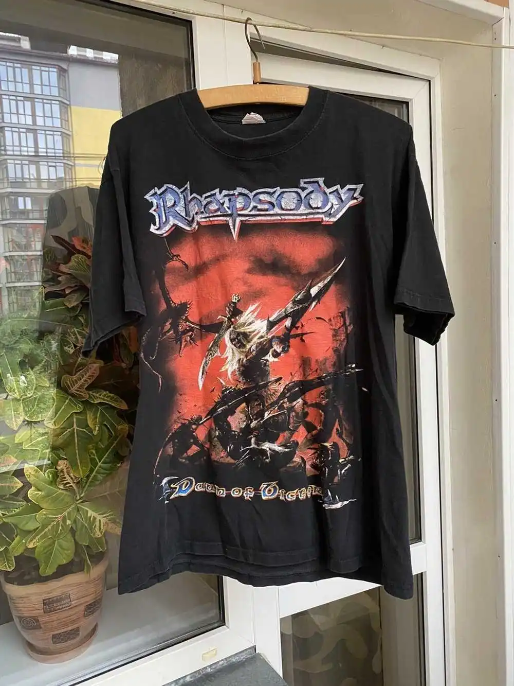 Vintage Rhapsody of Fire Dawn of Victory T-Shirt graphic all sizes TT8872