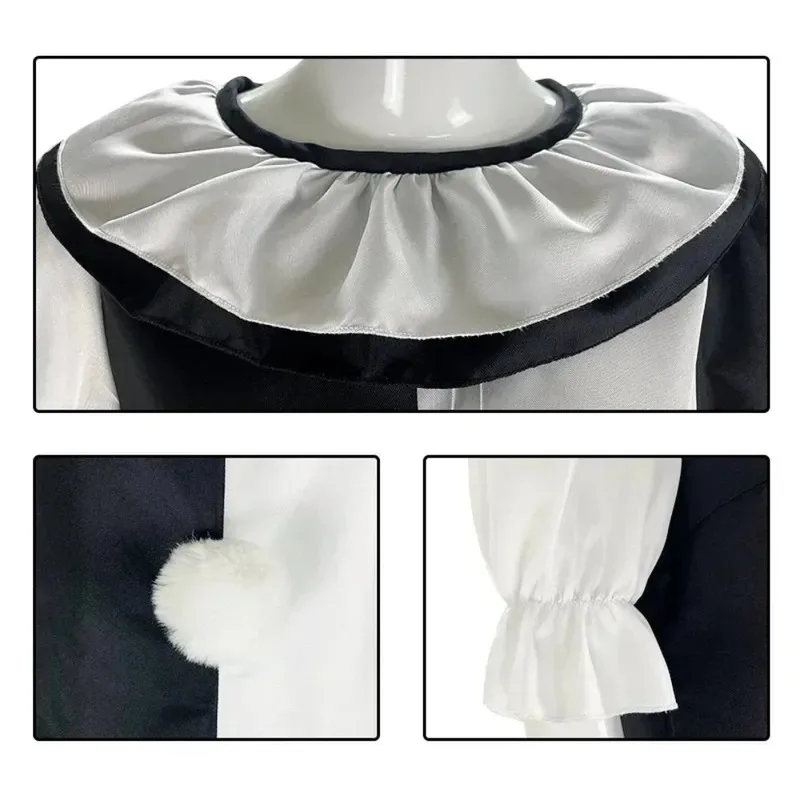 Terrifier Clown Art Clown Cosplay Costume Men's Jumpsuit Women's Role Play Fantasy Dress Up Halloween Carnival