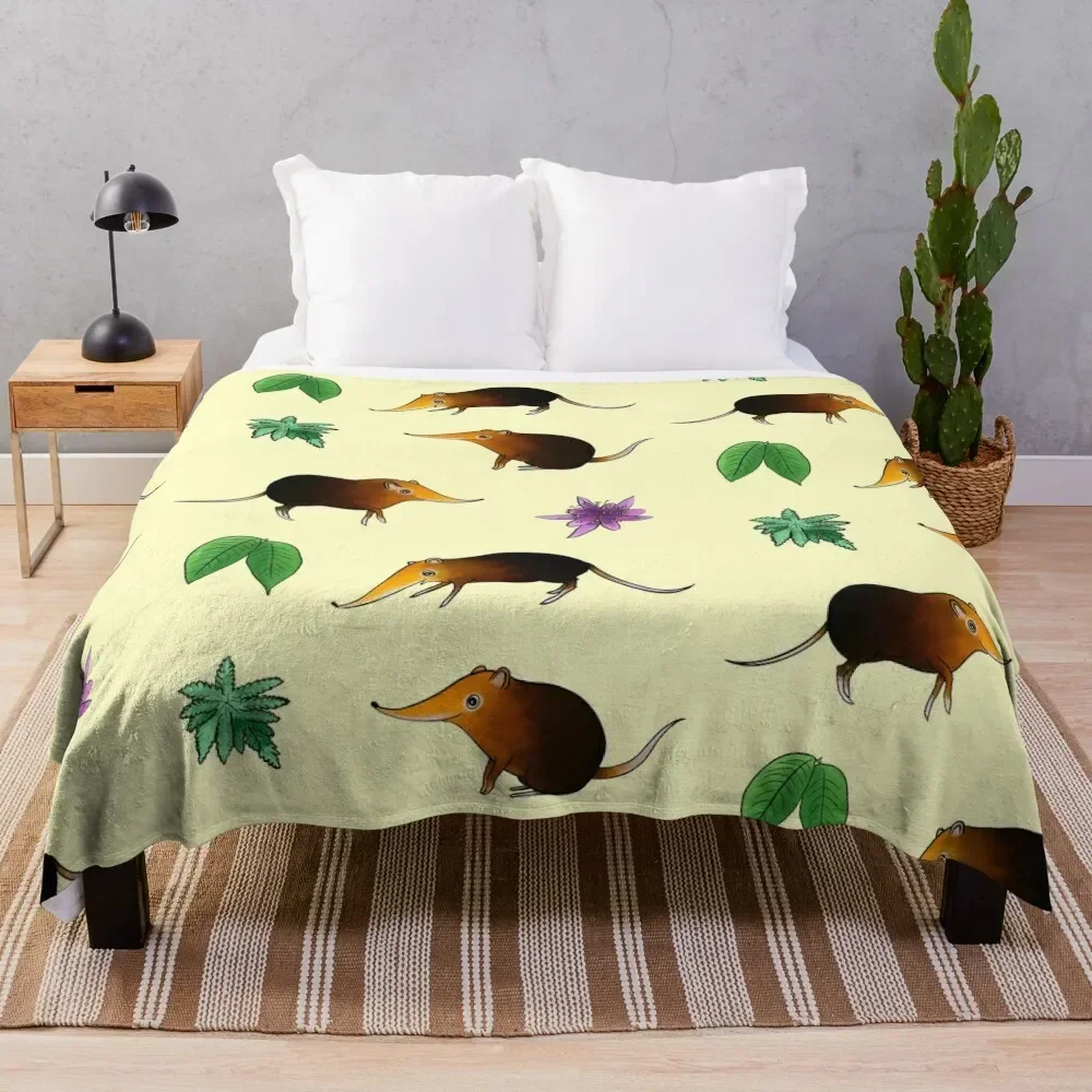 B&R Elephant Shrews | Sticker Throw Blanket Large Comforter Sleeping Bag Decoratives Blankets