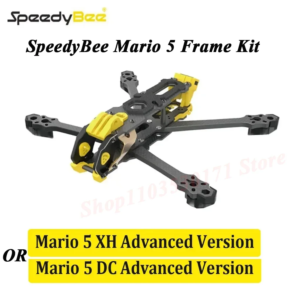 SpeedyBee Mario 5 Frame Kit DC / XH Version with Carbon Fiber Plate FPV Freestyle RC Racing Drone