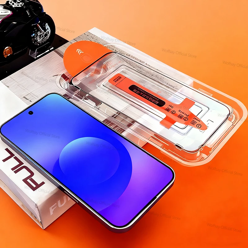 زجاج سهل التركيب خالي من الغبار لهاتف سامسونج جالاكسي A36 5G واقي شاشة سامسونج جالاكسي A36 غراء كامل من الزجاج المقسى جالاكسي A36