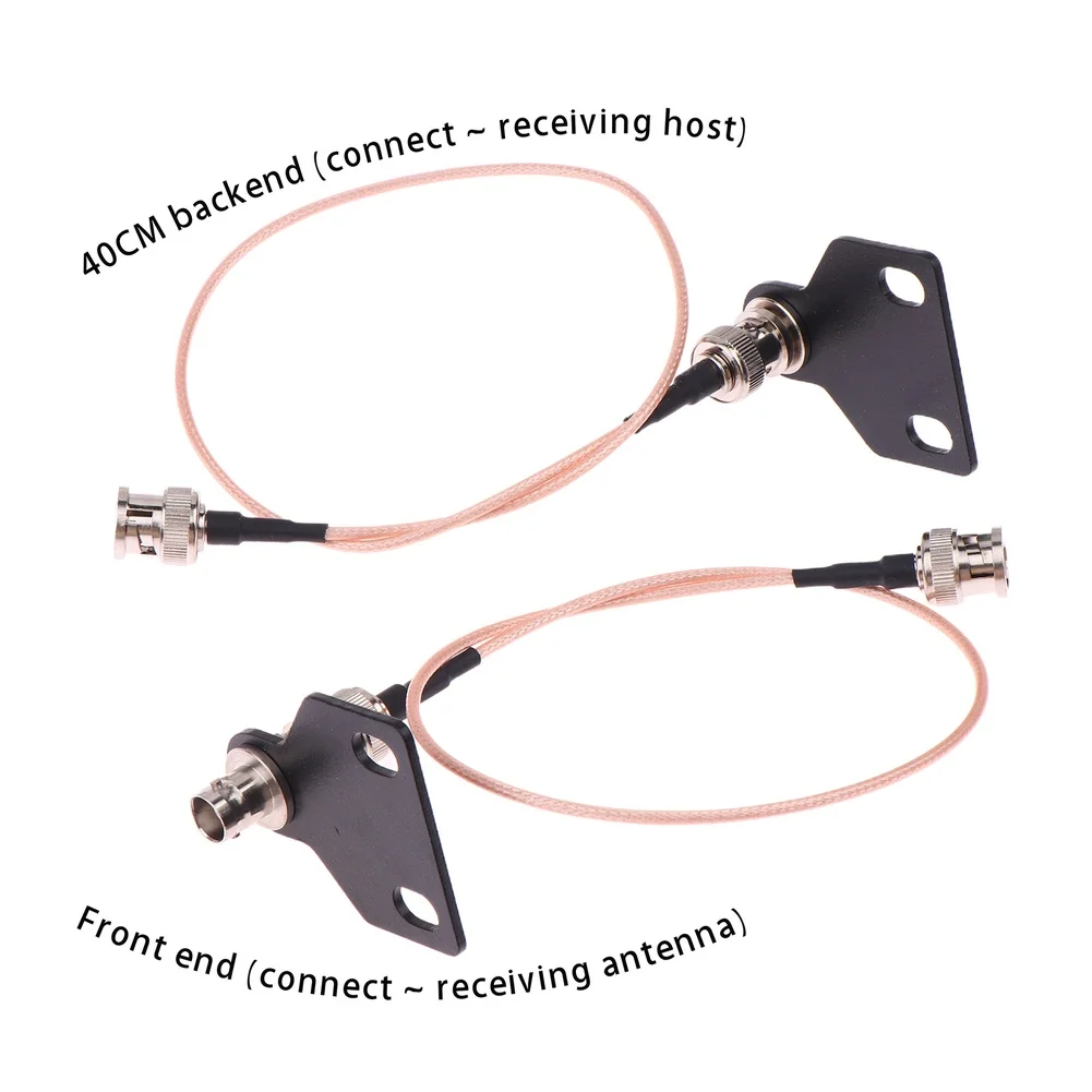 2PCS Stage Wireless Mic Host, For BNC Antenna Extension Cable For Receiver Audio Stage Performance Wireless Microphone ﻿