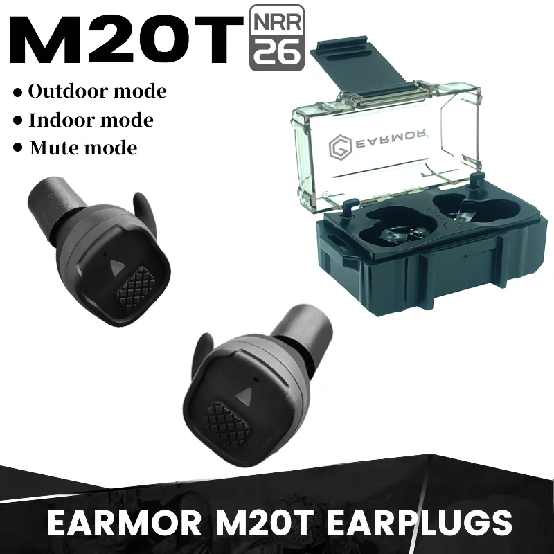 Earmor M20T bluetooth tactical headset wireless electronic earplugs noise-cancelling for shooting hearing protection