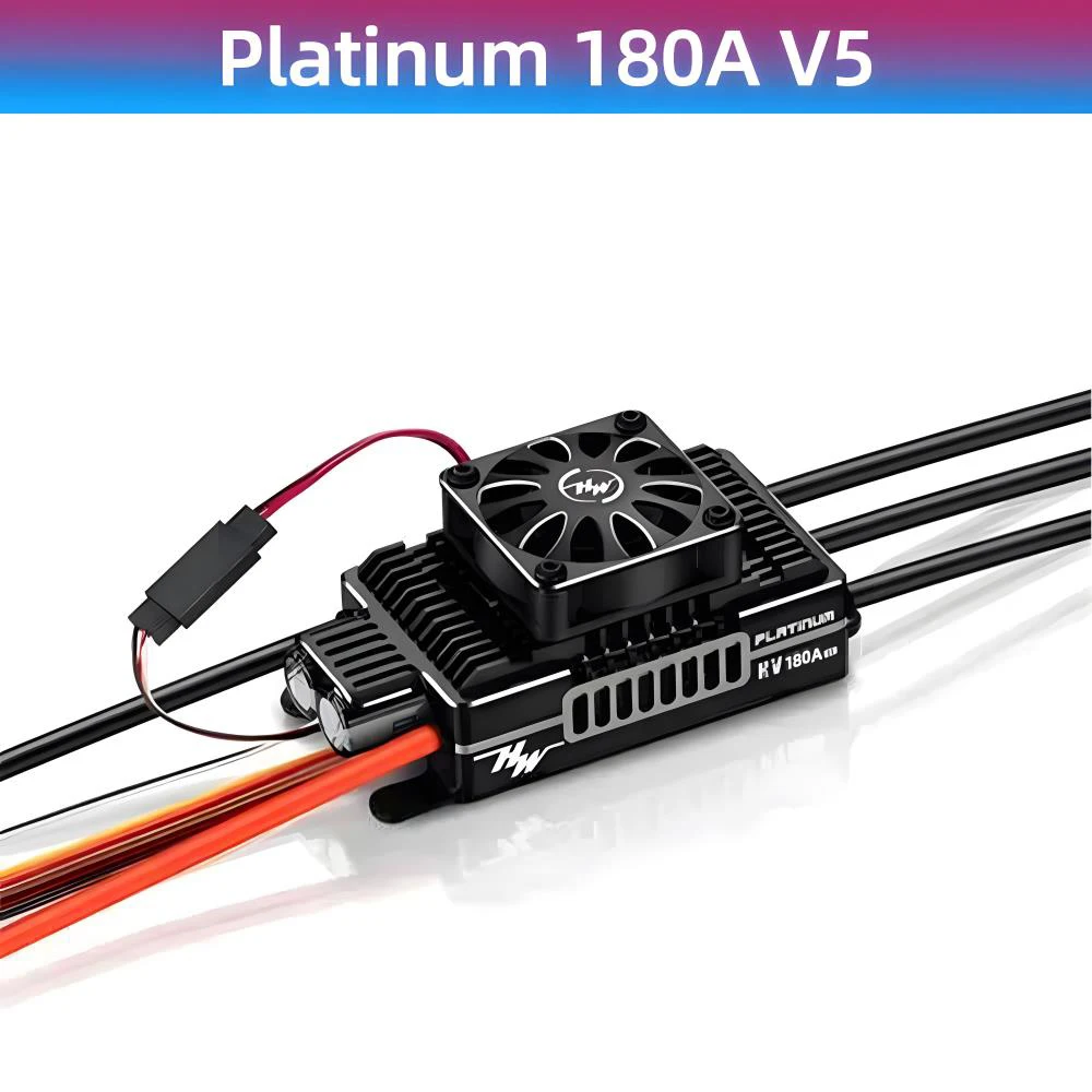 ​ HOBBYWING Borstelloze ESC Platinum 25A 40A 80A 120A 150A 180A 260A 32-bit Borstelloze ESC Voor RC Helicopter Vaste Vleugel Vliegtuigen