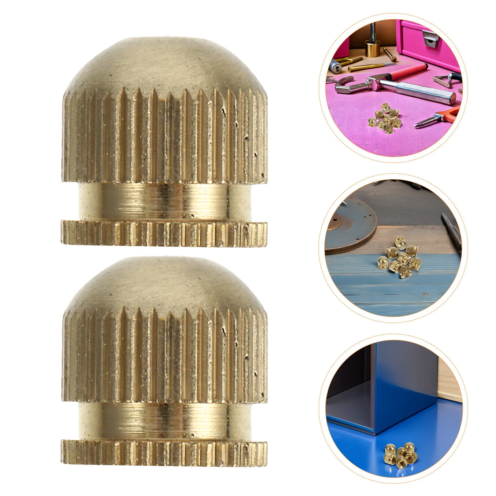 

12Pcs Copper Ceiling Light Knob Nuts M4 Decorative Lamp Shade Hardware Replacement Lamp Finials Light Fixture Screw Caps