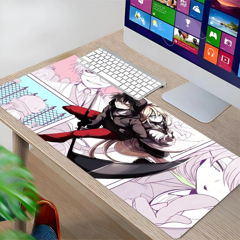 A-Angels Anime Of Death Mouse Pad Gamer Keyboard Mouse Mat Rubber Cartoon Big Motbook Computer PC Mousepad